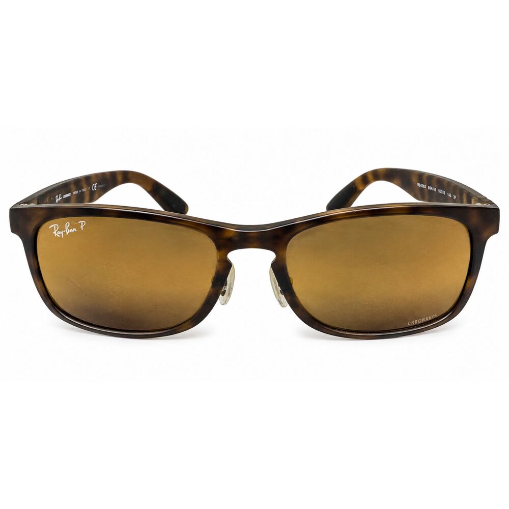 Ray-Ban Chromance RB4263 Sunglasses Men's Matte Havana Tortoise Gold Mirror 55mm